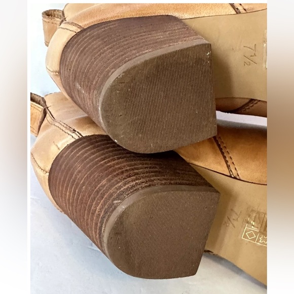 Madewell Womens 7.5 Pull On Chelsea Ankle Bootie Cognac Leather Distress Western - Picture 11 of 12